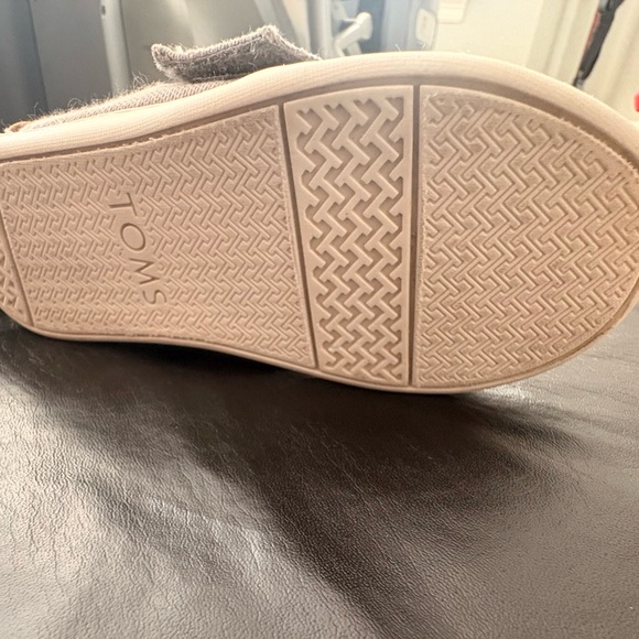 TOMS Alpargata Grey Woven Toddler Shoe Toddler Size 10 - Picture 7 of 9